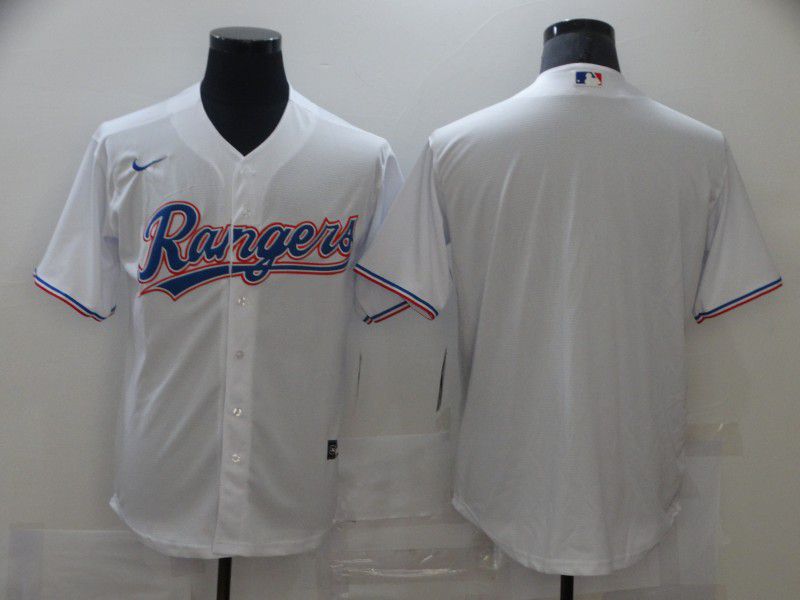 Men Texas Rangers Blank White Game Nike MLB Jerseys